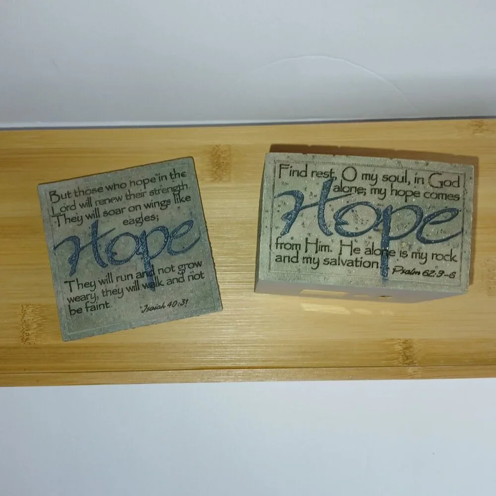 Demdaco Hope Box Lidded Trinket Box by Faith 2005 Bill Stross